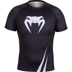 Рашгард Venum Challenger S/S Black/White - фото 10161