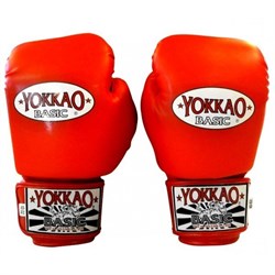 Перчатки боксерские Yokkao Basic Gloves Velcro Red (BYGS-1 Red) - фото 10381