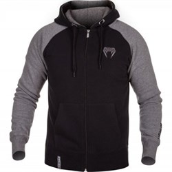 Толстовка Venum Contender Hoody Black/Grey - Grey Logo - фото 11628