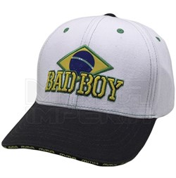 Бейсболка Bad Boy Brazilian бело-черная