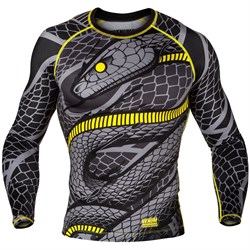 Рашгард Venum Snaker Black/Yellow L/S - фото 13871
