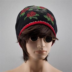 Шапка Женская Affliction Sinful Wrapped Beanie черная - фото 20639