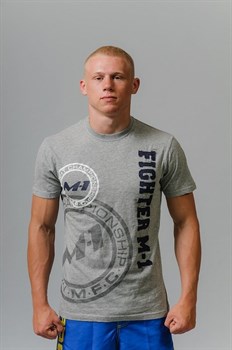 Футболка Fighter M-1 лого серая