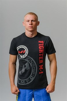 Футболка Fighter M-1 лого черная