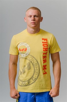 Футболка Fighter M-1 лого желтая