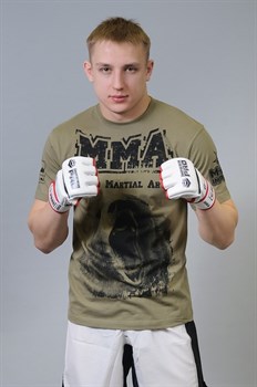 Футболка М-1 Медведь MMA хаки - в стойке