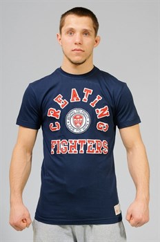 Футболка Creating Fighters темно-синяя