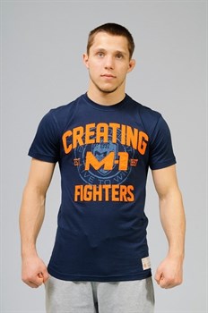 Футболка Creating Fighters M-1 темно-синяя