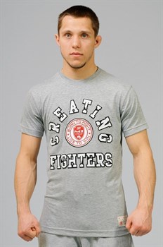 Футболка Creating Fighters серая