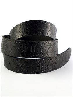 Ремень без пряжки Holyrus Святая Русь Z V 100% натуральная кожа - фото 44534
