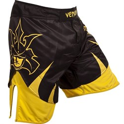 Шорты Venum Shogun Signature Fightshorts черно-желтые - перед правым боком