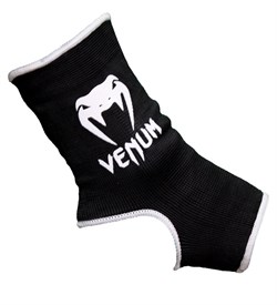 Фиксатор голеностопа Venum черный - внешняя сторона - логотип