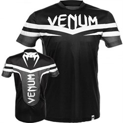 Футболка Venum Sharp Dry Tech T-shirt -Black White - фото 7230