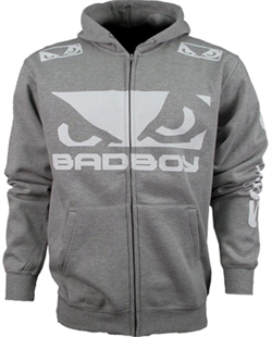 Толстовка Bad Boy Pro Series Walk In Zip Hoodie Heather Grey - фото 7344