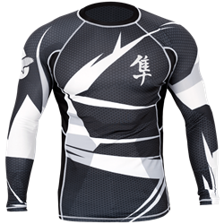 Рашгард Hayabusa Metaru Black/White L/S - фото 7389
