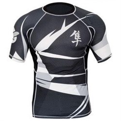 Рашгард Hayabusa Metaru Black/White S/S - фото 8352