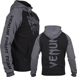 Толстовка Venum Pro Team 2.0 Hoody - Black/Grey - фото 8456