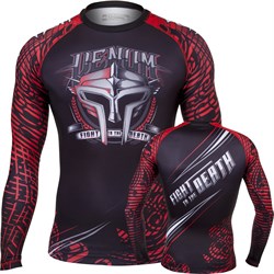 Рашгард Venum Gladiator Black/Red L/S - фото 8764
