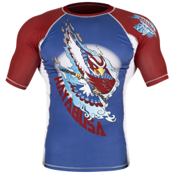 Рашгард Hayabusa Ninja Falcon Blue/Red S/S - фото 8979