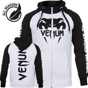 Толстовка Venum Pro Team 2.0 Hoody - Lite Series - All seasons White/Black