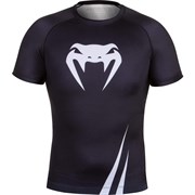 Рашгард Venum Challenger S/S Black/White