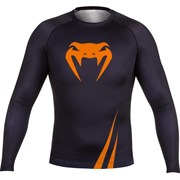 Рашгард Venum Challenger L/S Black/Neo Orange