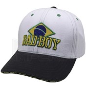 Бейсболка Bad Boy Brazilian бело-черная