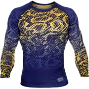 Рашгард Venum Tropical Blue/Yellow L/S