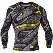 Рашгард Venum Snaker Black/Yellow L/S