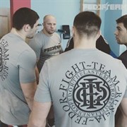 Футболка Fedor Team светло-серая с черным изображением