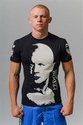Футболка Федор Емельяненко черная - серый фон