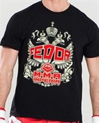 Футболка Федор с Орлом черная - перед