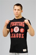 Футболка Fighting League 1997 черная - в стойке
