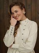 Льняное платье косоворотка Holyrus Натуральный Стиль S