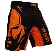 Шорты Venum Wanderlei Silva Wand Shadow черно-оранжевые - перед правым боком