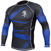Рашгард Hayabusa Metaru Black/Blue L/S