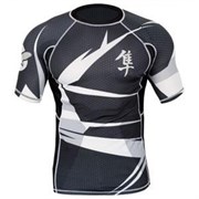 Рашгард Hayabusa Metaru Black/White S/S